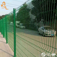 Panneau de clôture 3D en treillis soudé galvanisé courbé, revêtement PVC, anti-rouille, pour jardin, sécurité résidentielle, clôture 3D