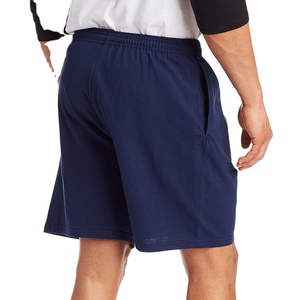 Shorts décontractés pour hommes 100 % coton, taille élastique, prix de gros, motif uni, tissu peigné, collection été 2027 – Meilleures ventes - Product Image 3