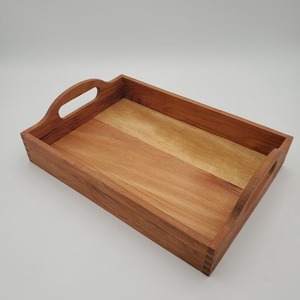 Plateau à fruits en bois naturel écologique |   Conception à un seul niveau |   Finition laquée polie - Product Image 3