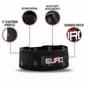 Cinturón de Peso Ajustable de EVA, Protección Profesional, Acolchado de Núcleo de EVA, Cierre de Gancho y Bucle para Levantamiento de Pesas y Entrenamientos Funcionales en el Gimnasio - Product Image 6