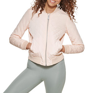 Style de vol de haute qualité coupe ajustée coupe-vent doux rembourré femme veste pour un usage quotidien Logo personnalisé et taille en vrac en gros - Product Image 1