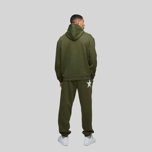 <b>Top</b> Quality Tracksuit 100% Cotton <b>Trouser</b> <b>and</b> Pullover Hoodie Custom Logo Oversized Winter Tracksuit For Men's - Product Image 5