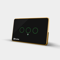 Enchufe inteligente de 3 entradas con WiFi, enchufe táctil de alta calidad para solución de hogar inteligente