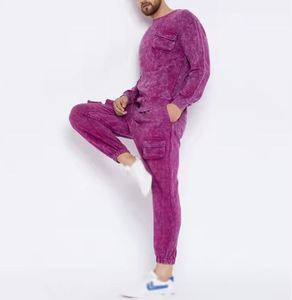 Survêtement de lavage à l'acide lourd de haute qualité avec logo Vêtements confortables Survêtements de lavage à l'acide pour hommes Utilisation hivernale - Product Image 2