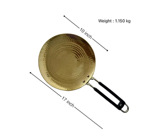 โรตี้วาวาทำจากทองเหลืองแบบอินเดียดั้งเดิมใช้ค้อนทุบสำหรับทำโรตี้ชาปาติพาราทาทำมือ - Product Image 4