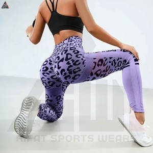 New Design Print Workout Fitness Training Women <b>Leggings</b> Colorful Customized High Quality Sublimation Printing Women <b>Leggings</b> - Product Image 4