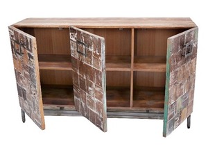 Aparador Moderno de Madera Maciza Ecológica para Comedor, Dormitorio, Sala de Estar, Hotel o Taller, Mueble de Almacenamiento para el Hogar o Apartamento - Product Image 3