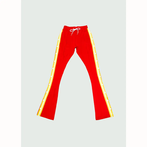 Breakaway empilé pantalon de survêtement Logo personnalisé coupe ajustée cordon de serrage bande latérale empilé joggeurs hommes pantalons empilés pantalon avec poche - Product Image 4