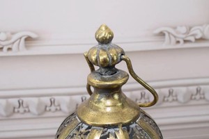 Candelabro de Metal bellamente adornado, colgante de estilo Vintage farol, portavelas decorativo para decoración del hogar - Product Image 5