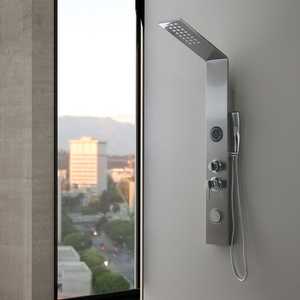 Ensembles de salle de bain au design rond - Panneau de douche avec jets d'hydromassage - Product Image 2