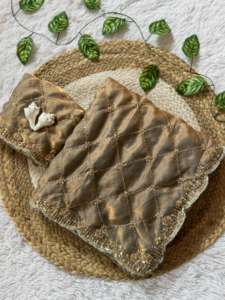 Hermoso Sari de Seda Espacial de Diseño, Hecho a Mano, para Bodas y Fiestas. - Product Image 4