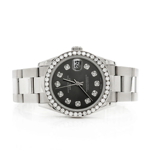 Reloj de Cuarzo de Acero Inoxidable con Moissanita VVS de Alta Calidad, Marca Personalizada OEM, Esfera de Cristal Iceout, Estilo Hip Hop de Moda - Product Image 1