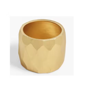 Rond de serviette en plaqué or et argent Décor de table à manger Rond de serviette en métal Thème floral Attrayant Mariages Événements Anneaux de table - Product Image 5