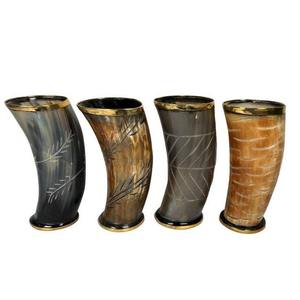 Venta caliente clásico vikingo bebiendo cerveza cuerno vidrio para tamaño personalizado calidad premium fabricado en la India - Product Image 1