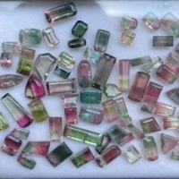 6mm 8mm 10mm naturel bicolore pastèque Tourmaline pierre taillée à facettes pierre précieuse en vrac haut exclusif Fine pierre rare bijoux AAA
