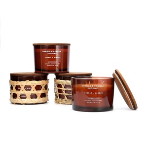 เทียนหอมในขวดแก้วจากขี้ผึ้งถั่วเหลืองธรรมชาติสำหรับตกแต่งบ้านในเทศกาลคริสต์มาส - Product Image 4