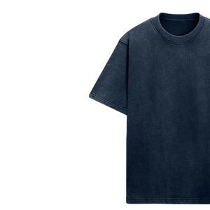 T-shirt vintage personnalisé avec logo, effet délavé, coton lourd, coupe ample, 100% coton pour homme - Product Image 3