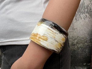 Brazaletes de Cuerno de Búfalo Natural, Joyería Artesanal de Cuerno de Búfalo - Product Image 5