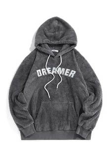 Vente en gros de vêtements de jogging violets délavés à l'acide pour hommes sweats à capuche et pantalons de survêtement unisexes imprimés bouffants - Product Image 3