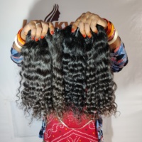Cheveux indiens bruts extensions de cheveux de vague naturelle pas cher remy cheveux humains vierges non transformés faisceaux
