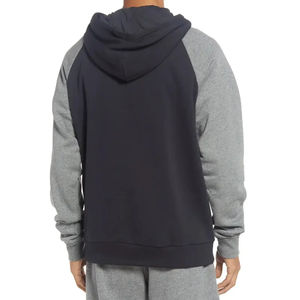 Pull à capuche uni d'automne en coton épais cordon de serrage couleur bloc surdimensionné sweats à capuche streetwear décontractés pour hommes meilleur personnalisé - Product Image 4