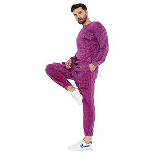 Survêtement décontracté à capuche vintage délavé à l'acide, uni, pour homme, sur mesure, léger, sublimation, hiver, meilleur prix de gros 2025 - Product Image 2