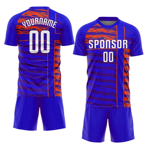 Kit de fútbol Unisex totalmente sublimado de poliéster 100%, camiseta con logotipo de diseño personalizado, conjunto de uniforme de Francia para adultos, camiseta de fútbol personalizada - Product Image 6