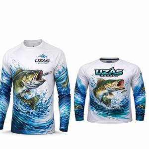 Servicio OEM, Jersey de Pesca Personalizado Ligero, 100% Algodón, UPF 50, Antibacteriano, Último Diseño, Impresión por Transferencia de Calor - Product Image 6