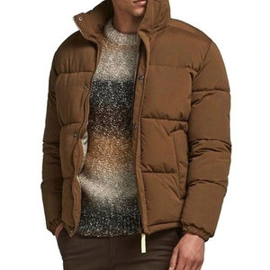 Chaqueta de burbujas cálida de invierno al por mayor, chaqueta de plumón con cremallera para exteriores, chaqueta acolchada para hombre, abrigo de plumón para hombre, ropa de abrigo. - Product Image 5