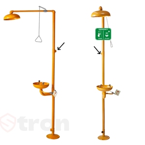 Estación de <span class=keywords><strong>Lavaojos</strong></span> de Emergencia Compuesta Goldenrod con Circuito de Flujo Cerrado y Pulverización Limpia Sin Estagnación - Product Image 3