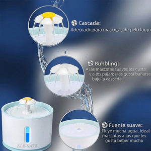 Fontaine à eau automatique super silencieuse 2,4 L pour chats et chiens, fournitures pour petits animaux - Product Image 1