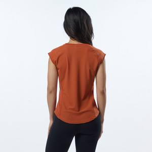 เสื้อยืดแขนสั้นสำหรับผู้หญิงเสื้อยืดแบบเรียบ - Product Image 3