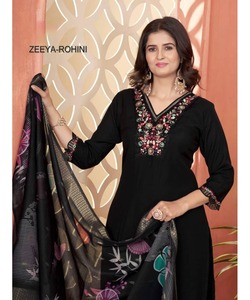 Élégant et modeste caftan Kurta Kurti pakistanais pour femmes Boutique Eid Cousu Gharara Costume de fête blanc - Product Image 5