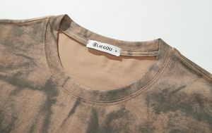 เสื้อยืดผู้ชายผ้าฝ้ายแท้ใส่ได้หลายขนาดเสื้อยืดวินเทจใส่ได้หลายโอกาสสีพื้น - Product Image 4