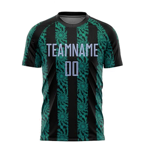 ชุดเสื้อกีฬาผ้าโพลีเอสเตอร์แห้งเร็วชุดเล่นฟุตบอลชุดออกกำลังกายพิมพ์ชื่อเฉพาะเสื้อกางเกงขาสั้นเสื้อเจอร์ซี่แบบมีสไตล์ - Product Image 6