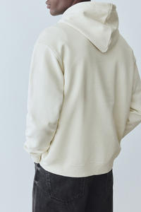 Wholesale Custom Logo Embroidery Printing Beige <b>Hoodie</b> <b>Soft</b> Cotton Polyester Material Comfortable Personalized Designs Winter - Product Image 2