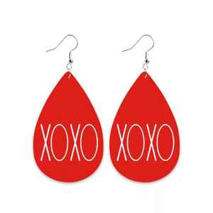 Enamel Print Wood <b>Earrings</b> Woman Fashion <b>Earrings</b> Stylish Homemade Seed Bead <b>Earrings</b> Unique Fashion Handmade Jewellery Creative - Product Image 2