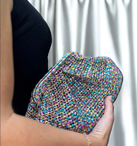 Bolso de mano de ganchillo de rafia metálica de lujo, bolso de fiesta, regalo hecho a mano para su bolso de rafia de ganchillo tejido a mano - Product Image 4