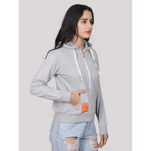 Sweat-shirt à capuche Evolve pour femme, 100 % coton, haute qualité, respirant, manches longues, col rond, idéal pour l'hiver - Product Image 6