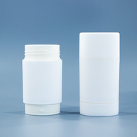 Tube vide de 50g pour déodorant, avec bouchon à vis, rechargeable, en PP, tube torsadé, couleur personnalisée, pour baume solide anti-transpirant, emballage OEM