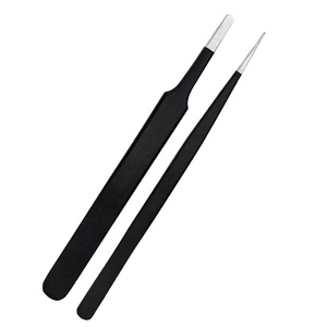 แหนบปลายไฟเบอร์ลายปลาพร้อมโลโก้แบบกำหนดเองสำหรับต่อขนตาและดัดขนตา - Product Image 5