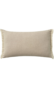 Oreiller lombaire brodé béni naturel 12 ''x 20'' avec fermeture à glissière en tissu tissé en polyester Design moderne - Product Image 4