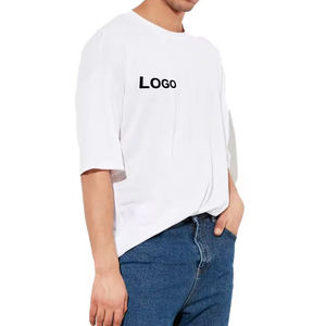 Eco Friendly Boxy Fit camiseta de gran tamaño hombres mujeres algodón orgánico sostenible Streetwear camiseta - Product Image 1