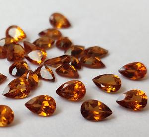 Granate de Hessonita Natural, corte de pera, 4x6mm, tallado, suelto, granate de Hessonita, corte de pera, piedra preciosa suelta facetada, calidad superior - Product Image 3