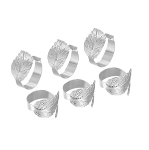 Luxury Metal <b>Napkin</b> Ring <b>Silver</b> Finished Round Shape for Home Dining Table Wedding Decor <b>Napkin</b> Holder At Cheap Price. - Product Image 1
