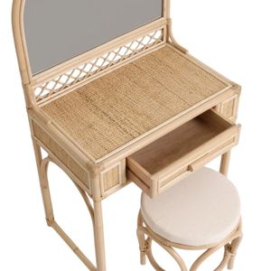 Mesas de Maquillaje de Mimbre de Ratán Natural al por Mayor, Grandes Cantidades, Fábrica en Vietnam, OEM, ODM, Precios Competitivos - Product Image 1