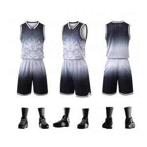 Maillot de basket-ball personnalisé pour hommes fabricant d'usine 100% ensemble d'uniforme de basket-ball respirant en maille de polyester - Product Image 4