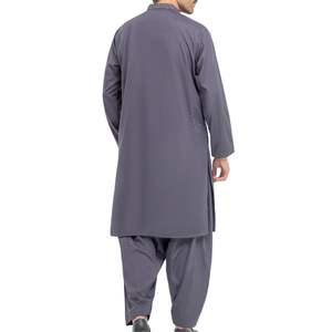 Purple Grey <b>Men</b> Shalwar Kameez Traditional Pakistani Suit For <b>Men</b> High Quality Fabric Designer <b>Kurta</b> <b>Pajama</b> Custom Logo - Product Image 2