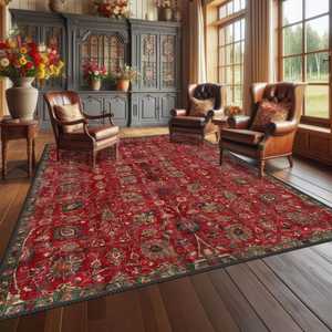 Juegos de felpudos florales anudados a mano de alta calidad, decoración del hogar, alfombra para sala de estar - Product Image 6