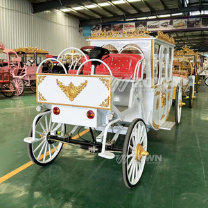 Carruaje de caballos eléctrico real de color personalizado 4 ruedas 4-6 personas para eventos de boda - Product Image 6